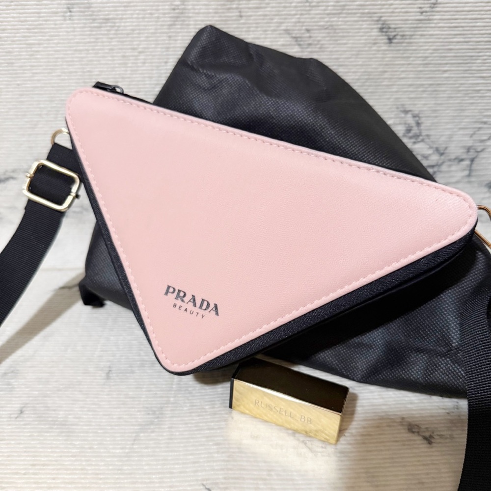 Prada Beauty Triangle Pouch Converted To Crossbody - Picture 2 of 11